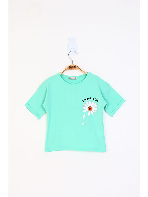 Toontoykids Kız Çocuk Baskılı Tişört