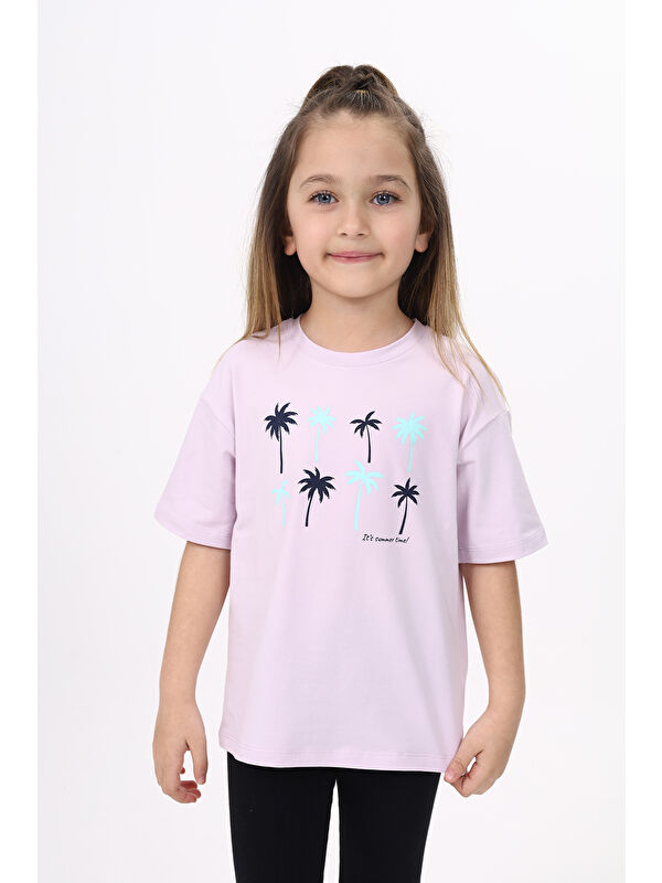 Toontoykids Kız Çocuk Baskılı Tişört