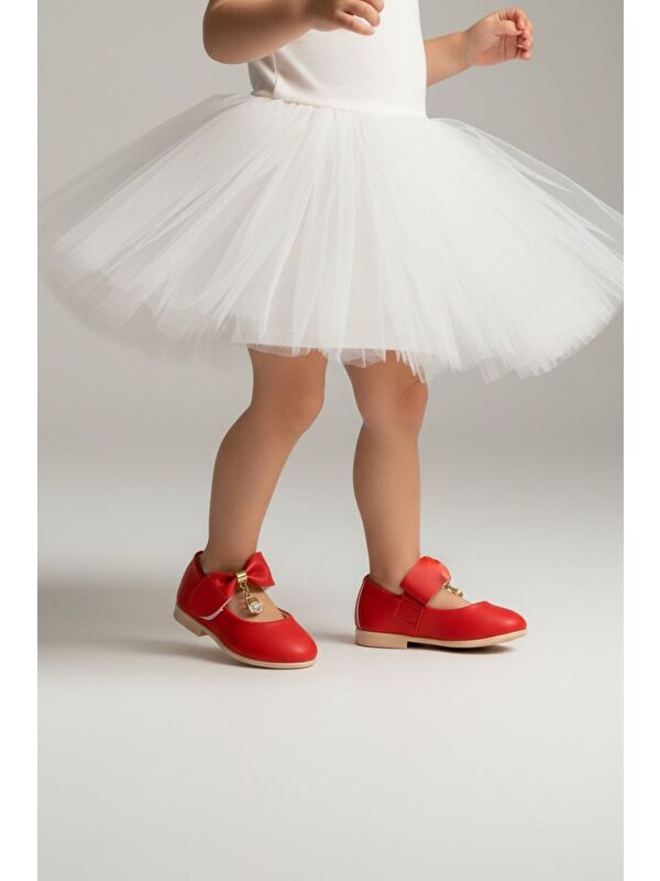 Gorkem Bebe Ayakkabi Beyaz Gorkem Bebe Ayakkabi Taşlı Kız Çocuk Babet