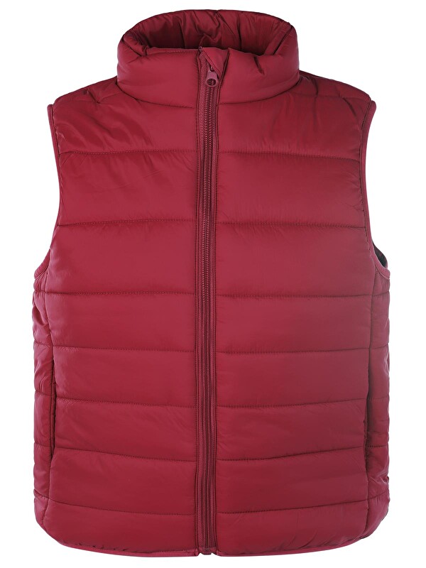 Civil Boys Ray Desenli Parlak 6-9 Yaş Yelek - Bordo