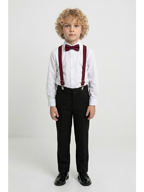 Mnk Baby & Kids Beyaz Gömlekli Erkek Çocuk Takım M00787