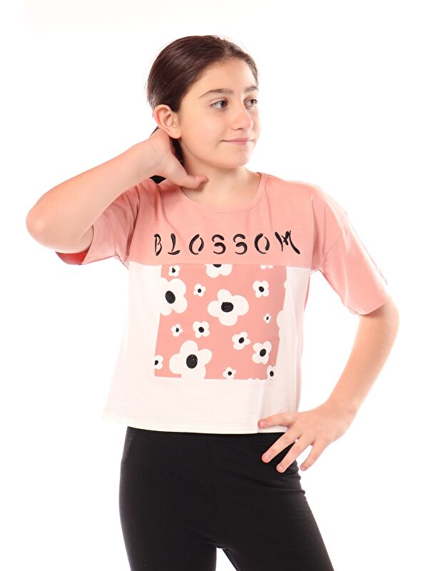 Toontoykids Kız Çocuk Baskılı Tişört