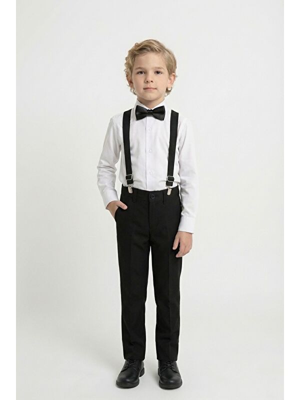 Mnk Baby & Kids Beyaz Gömlekli Erkek Çocuk Takım M00787