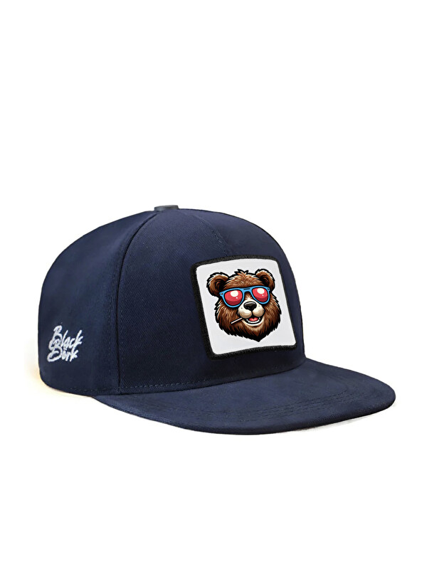 BlackBörk Hip Hop Kids Ayı Logolu Lacivert Çocuk Beyzbol Şapka