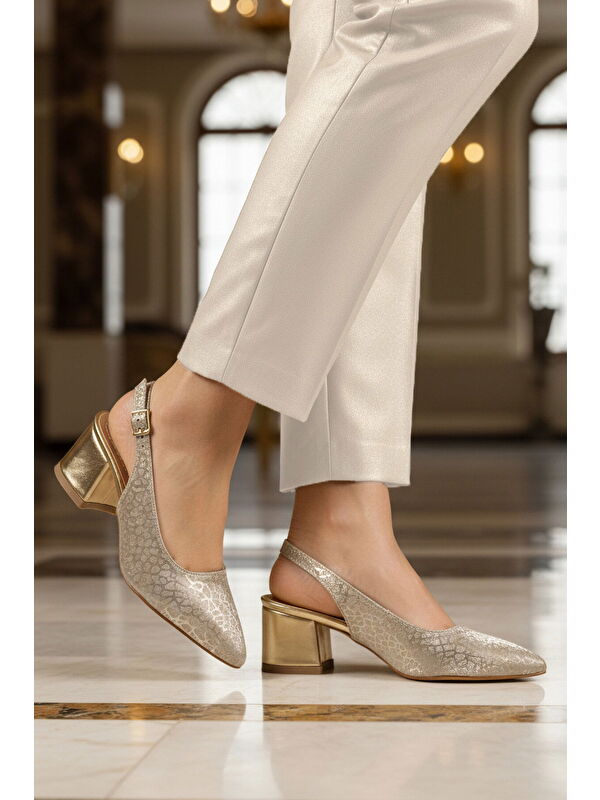 Ayakmod Gri Ayakmod Abiye Topuklu Kadın Ayakkabı 417688 Z