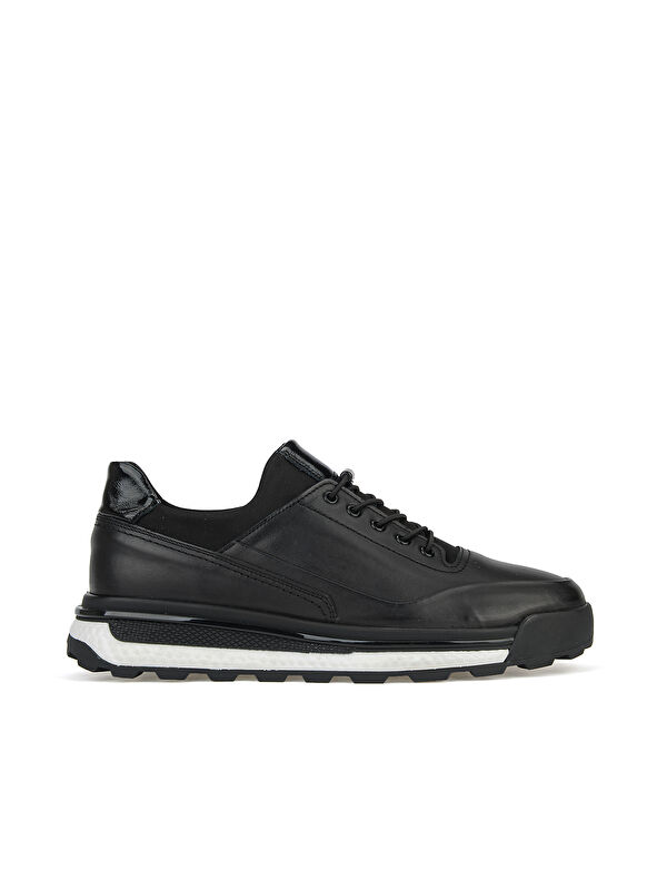 Ziya Ayakkabı Erkek Hakiki Deri Sneaker 1611053Z17602 Siyah