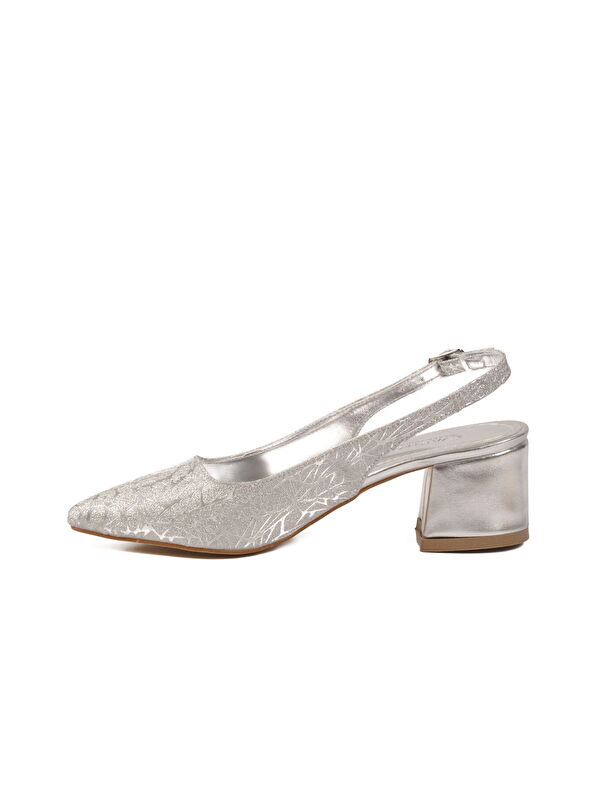 Ayakmod Gri Ayakmod Abiye Topuklu Kadın Ayakkabı 417688 Z