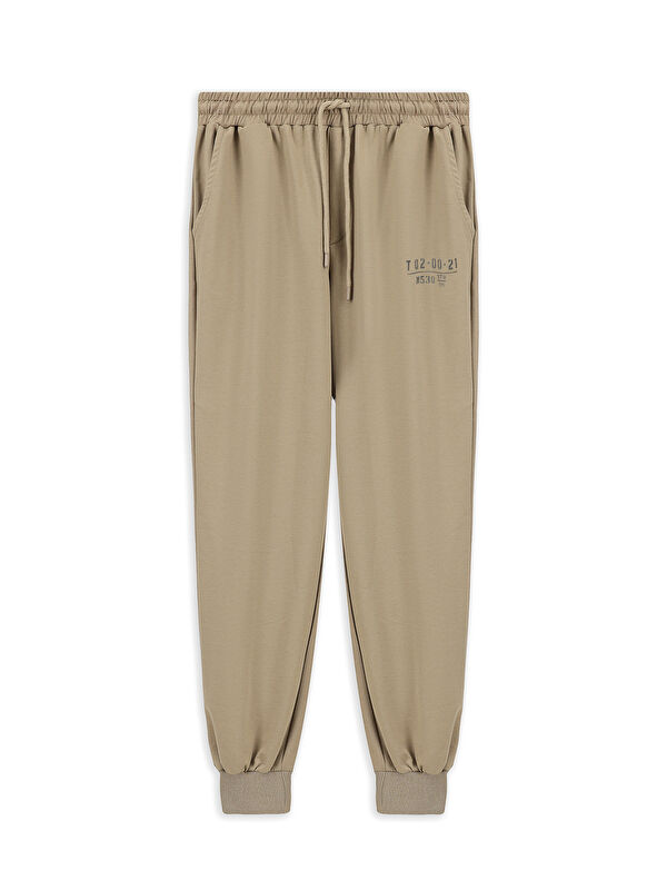 Kiğılı Regular Fit Pamuklu  / Büyük Beden Jogger Eşofman Altı