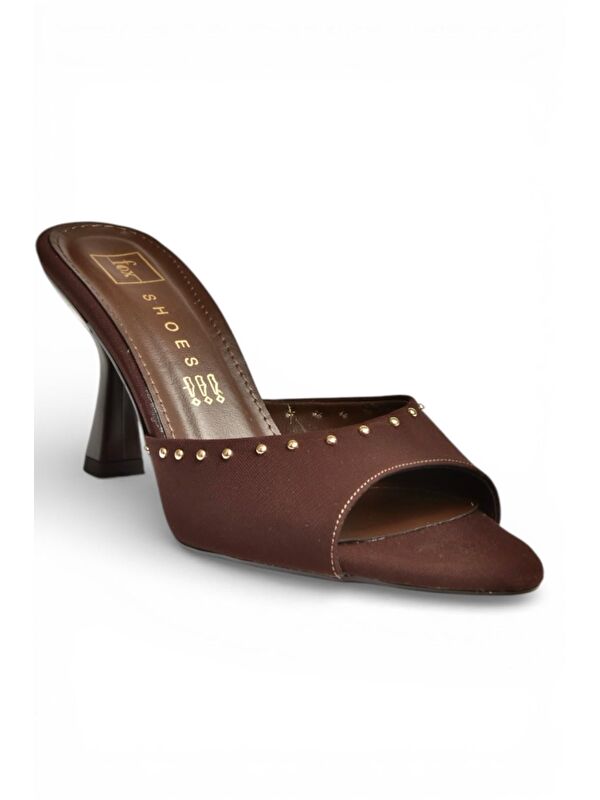 Fox Shoes Kahverengi Kadın Terlik Y518191204