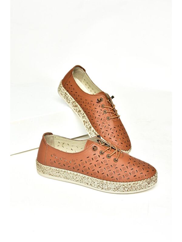 U5551001 Taba Kadın Ayakkabı - Görsel 5