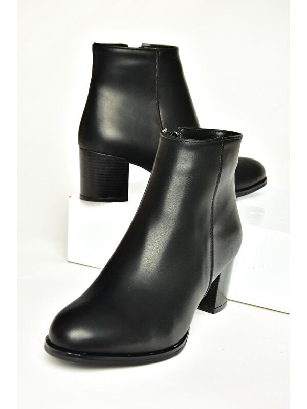 T8201800 Siyah Kadın Topuklu Ayakkabı - Görsel 7