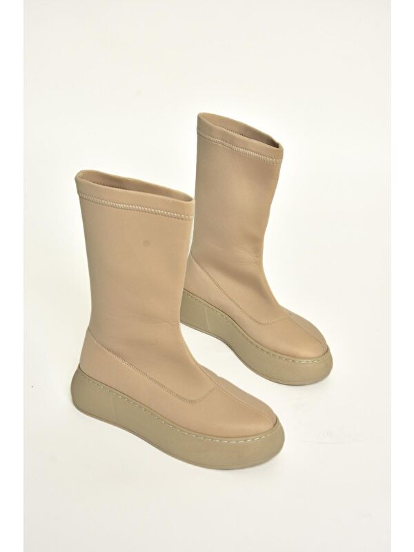 T8112309 Bej Kadın Bot - Görsel 3