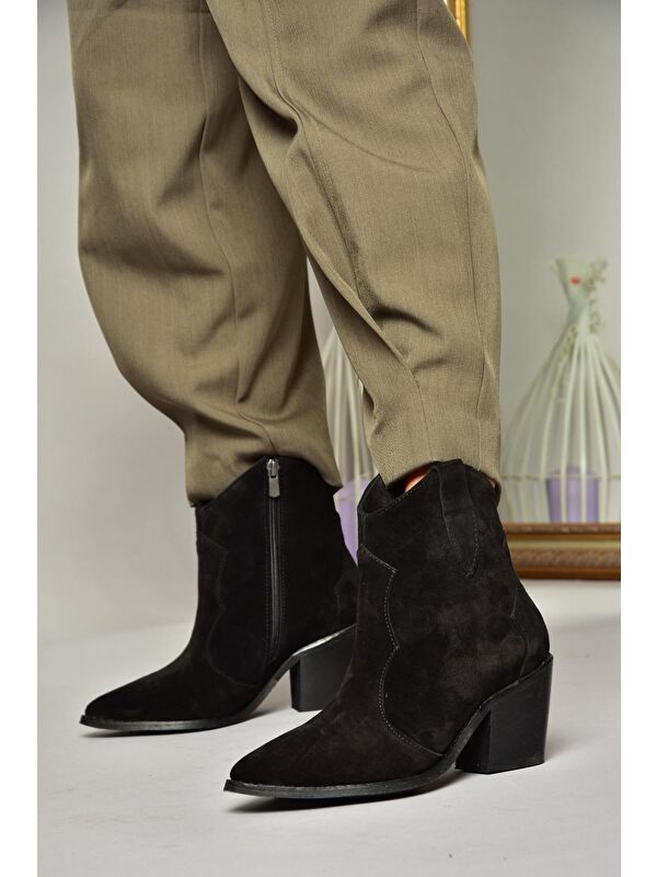 T3800825 Siyah Kadın Bot - Görsel 4