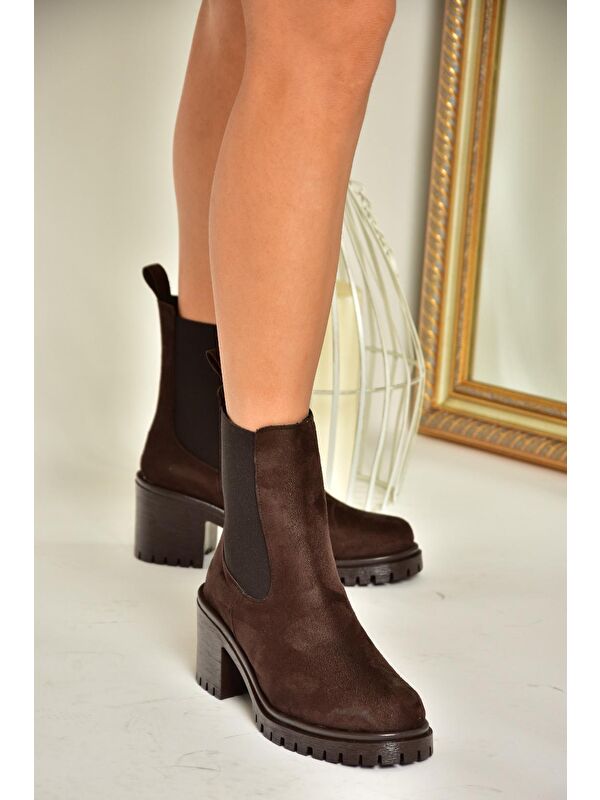 T7269816 Kahverengi Kadın Bot - Görsel 3