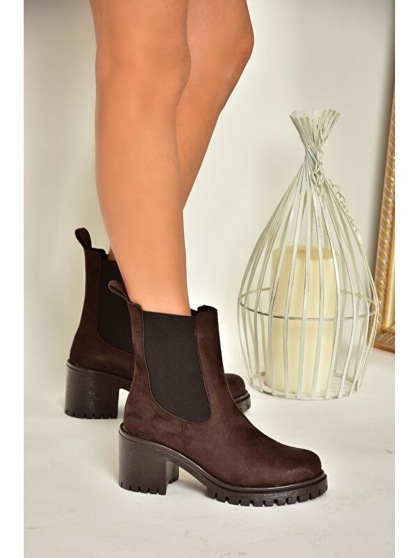 T7269816 Kahverengi Kadın Bot - Görsel 4