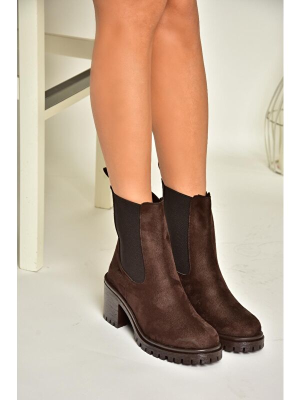 T7269816 Kahverengi Kadın Bot - Görsel 5