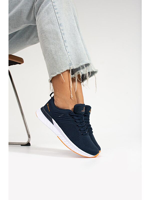 Manaus Lacivert Turuncu Kadın Spor Ayakkabı - Görsel 3