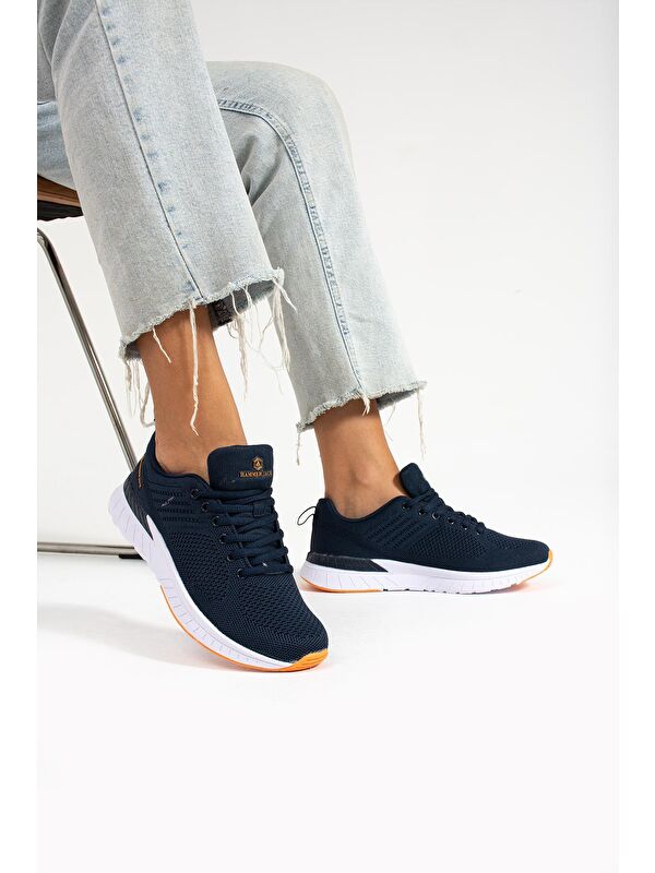 Manaus Lacivert Turuncu Kadın Spor Ayakkabı - Görsel 5