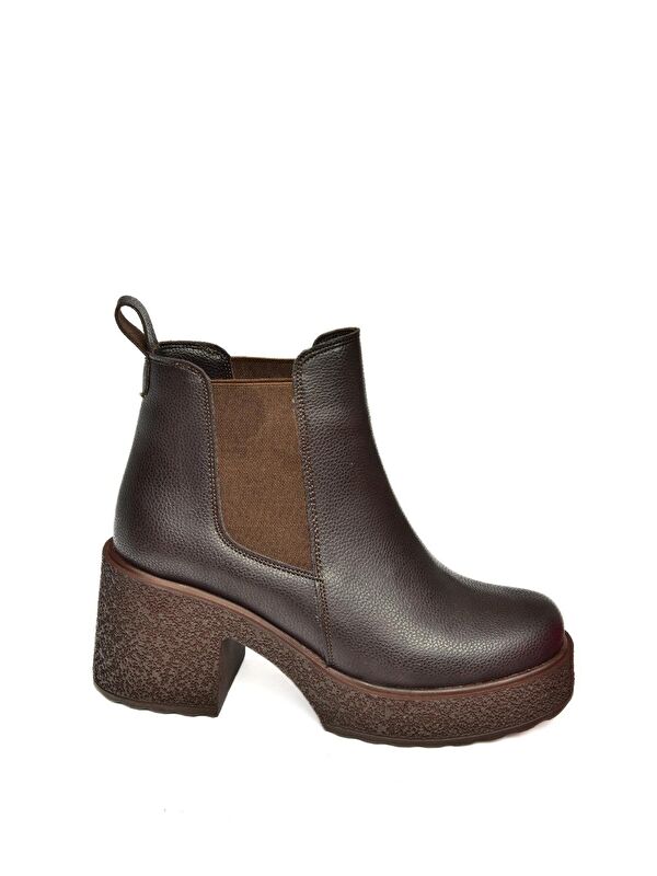 T9962200 Kahverengi Kadın Bot - Görsel 8