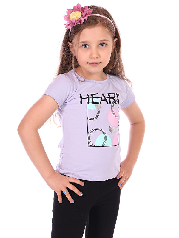 Toontoykids Kız Bebek Heart Baskılı Tişört