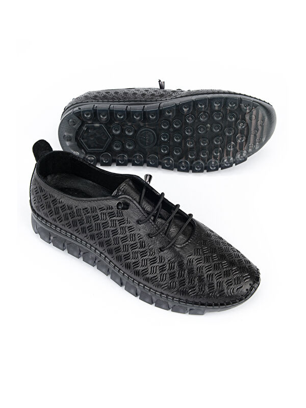 Ziya Ayakkabi Siyah Ziya Ayakkabi Hakiki Kadın Deri Günlük 1611046Z8031