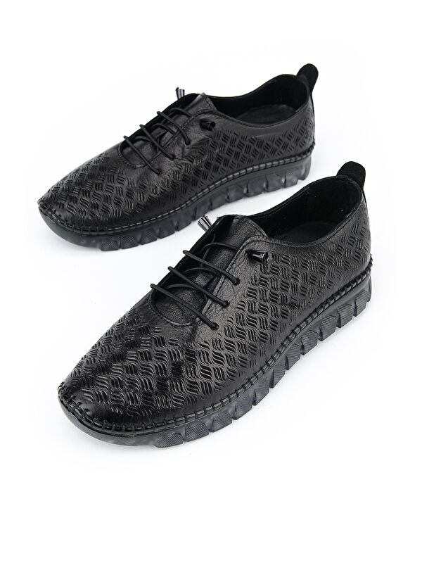 Ziya Ayakkabi Siyah Ziya Ayakkabi Hakiki Kadın Deri Günlük 1611046Z8031