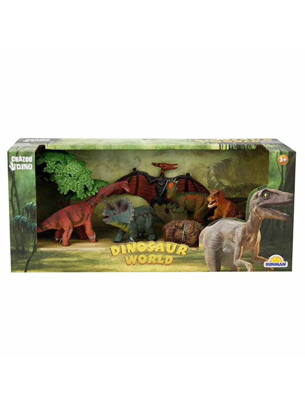 Crazoo Dinozorların Dünyası 5'li Oyun Seti S00002696