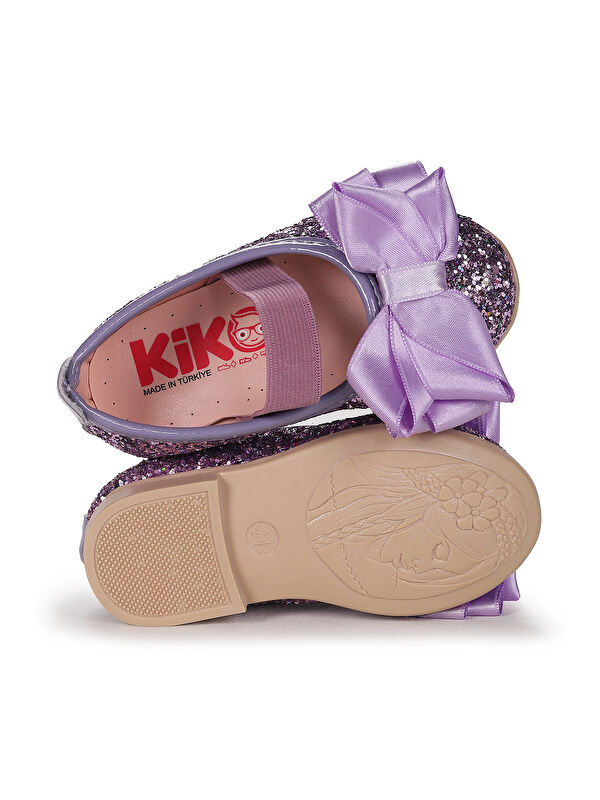 Panı Cam Kırığı Fiyonk Lastikli Kız Bebek Babet Ayakkabı - Görsel 6