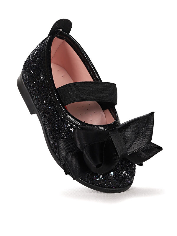 Panı Cam Kırığı Fiyonk Lastikli Kız Bebek Babet Ayakkabı - Görsel 2