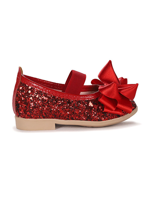 Panı Cam Kırığı Fiyonk Lastikli Kız Bebek Babet Ayakkabı - Görsel 4