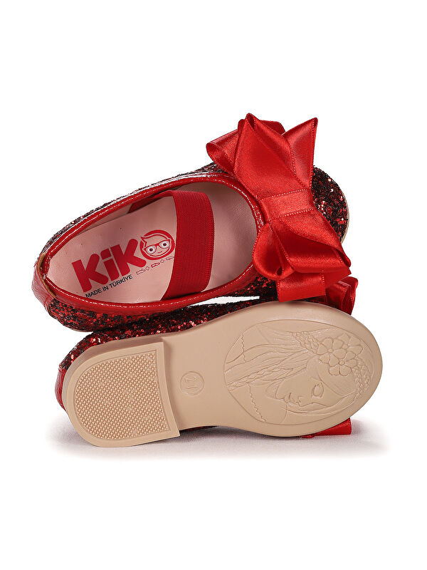 Panı Cam Kırığı Fiyonk Lastikli Kız Bebek Babet Ayakkabı - Görsel 6