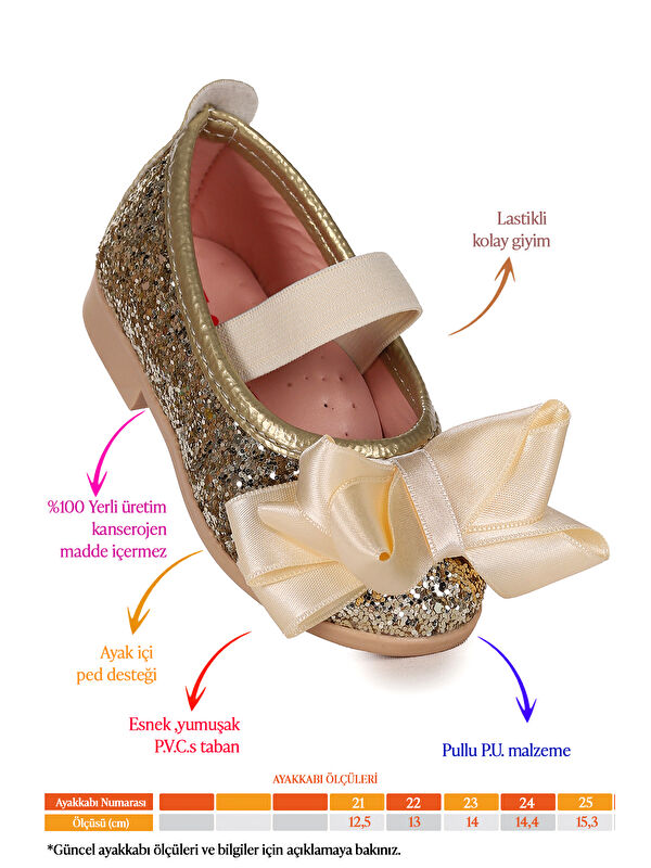 Panı Cam Kırığı Fiyonk Lastikli Kız Bebek Babet Ayakkabı - Görsel 3