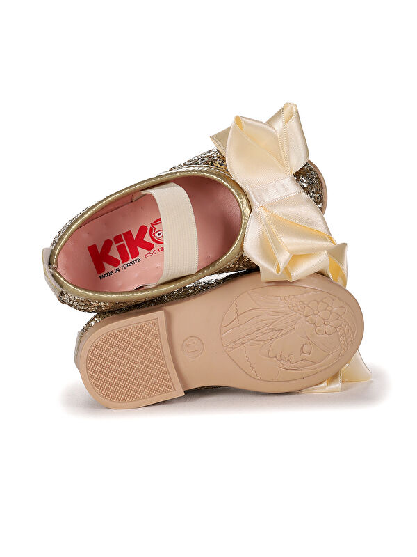 Panı Cam Kırığı Fiyonk Lastikli Kız Bebek Babet Ayakkabı - Görsel 6