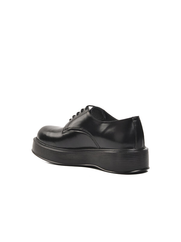 Premium 2128 Siyah Geniş Kalıp Deri Erkek Klasik Ayakkabı - Görsel 5