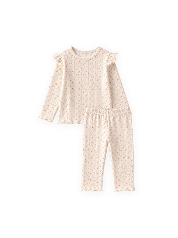 CİGİT Desenli Klimalı Pijama Takım 2-8 Yaş Kum