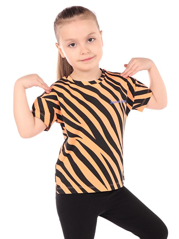 Toontoykids Kız Çocuk Baskılı Tişört