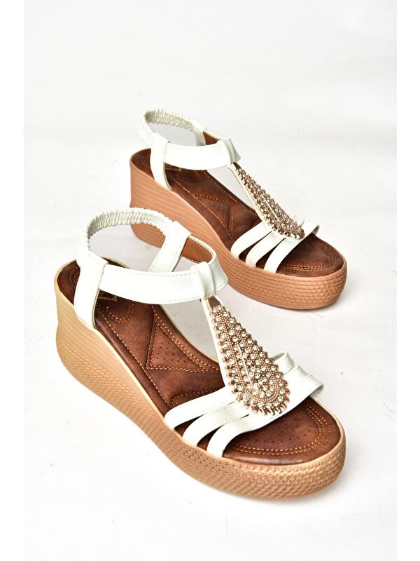 S2581610 Beyaz Kadın Sandalet - Görsel 4