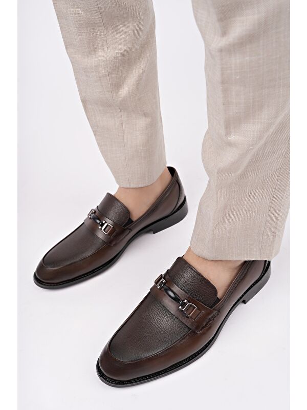 BONDY Hakiki Deri Klasik Günlük Ortopedik Erkek Ayakkabı - Görsel 6