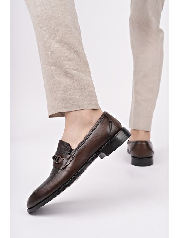 BONDY Hakiki Deri Klasik Günlük Ortopedik Erkek Ayakkabı - Görsel 8