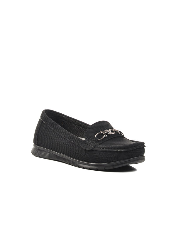 Siyah Kadın Loafer Ayakkabı SC155 - Görsel 4