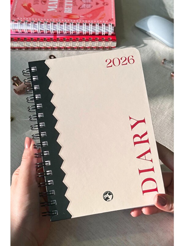 LE COLOR 2026 Haftalık Ajanda Spiralli A5 12 Aylık Bold