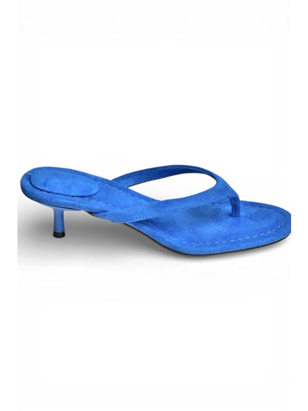 Fox Shoes Saks Mavi Kadın Terlik Y518342802
