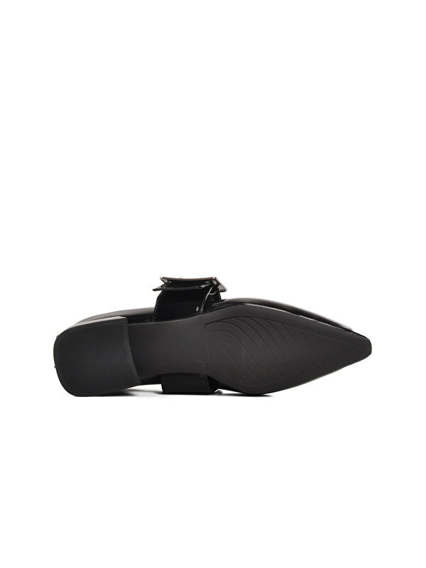 Siyah Rugan Kadın Abiye Ayakkabı 519028 - Görsel 6