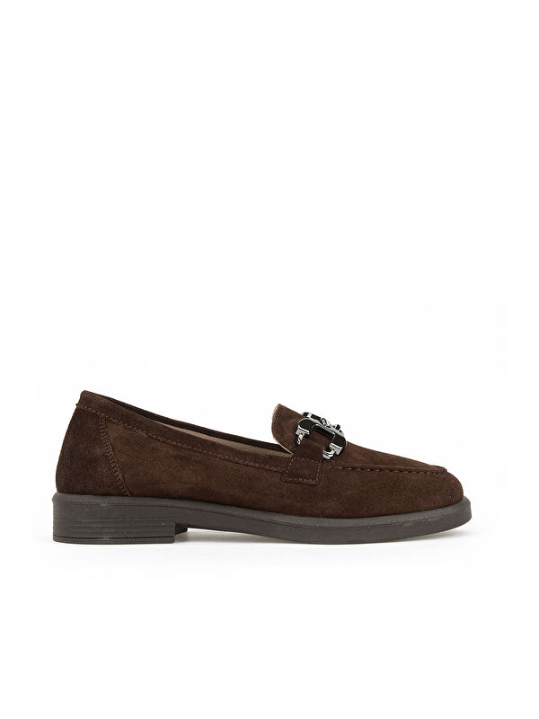 Ziya Ayakkabı Kadın Hakiki Deri Loafer Ayakkabı 161359Z706 Kahve