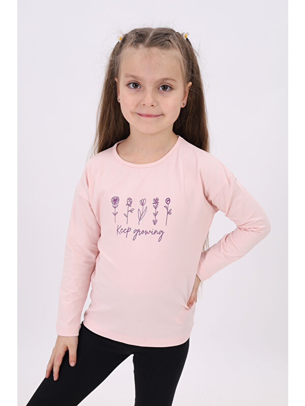 Toontoykids Kız Çocuk Baskılı Tişört