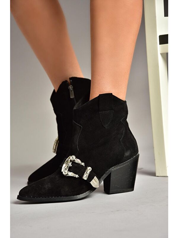 Fox Shoes T3803950 Siyah Kadın Bot
