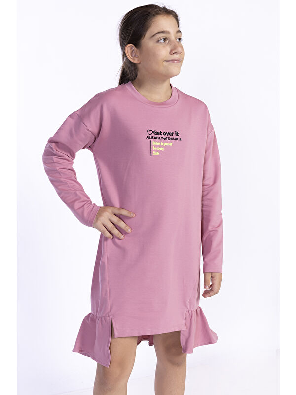 Toontoykids Kız Çocuk Nakışlı Elbise