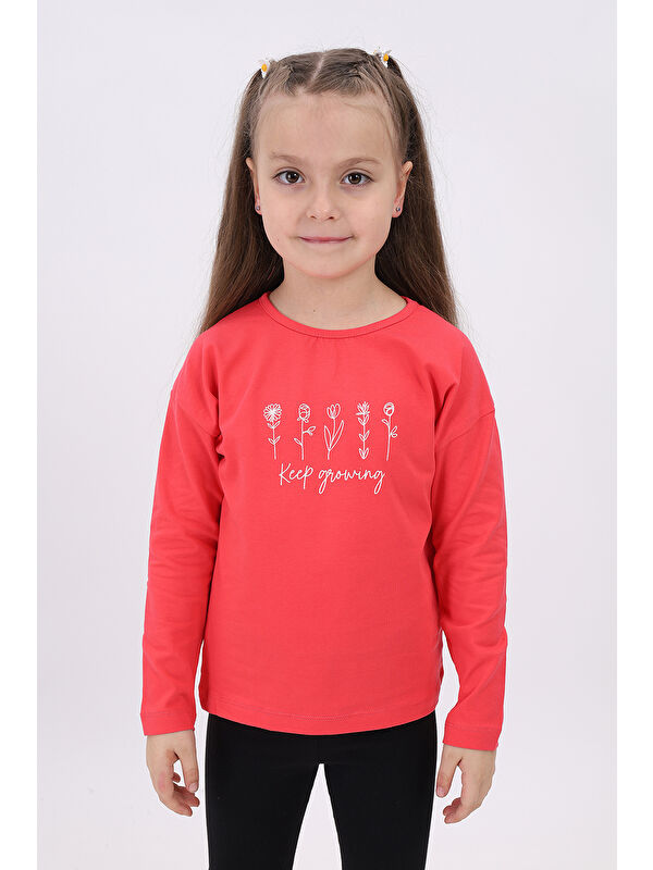 Toontoykids Kız Çocuk Baskılı Tişört
