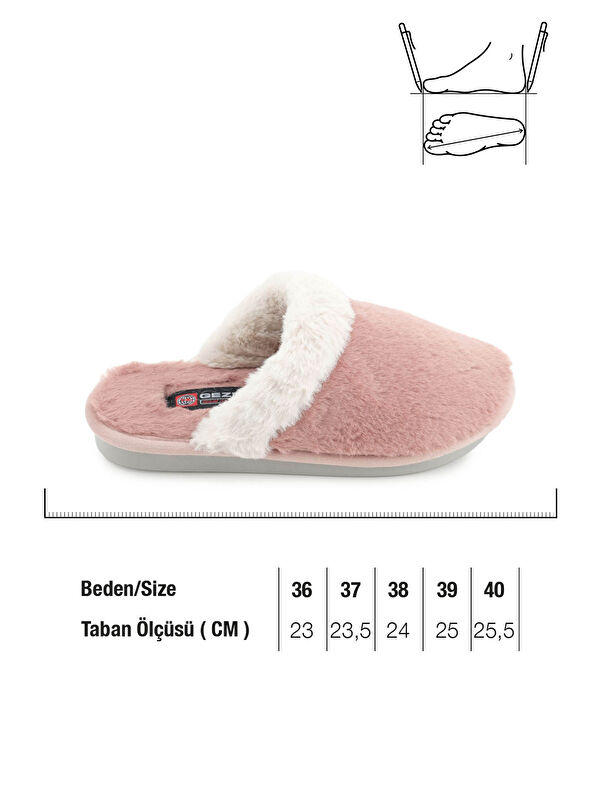 Kadın Kışlık Rahat Taban Ev Pelüşlü Terlik - Görsel 6