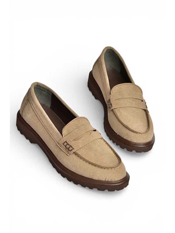 Fox Shoes Vizon Kadın Ayakkabı Y996051002